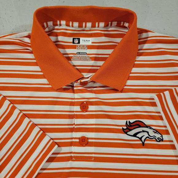 NFL Other - NFL Team Apparel TX3Cool Denver Broncos Orange Golf Polo Shirt Mens XL